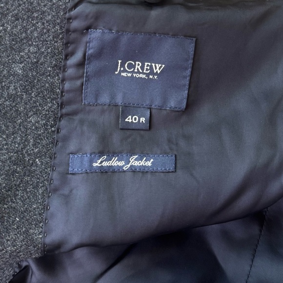 J. Crew Tweed Ludlow Moon Wool Sport Coat Jacket Size 40R - Picture 4 of 8